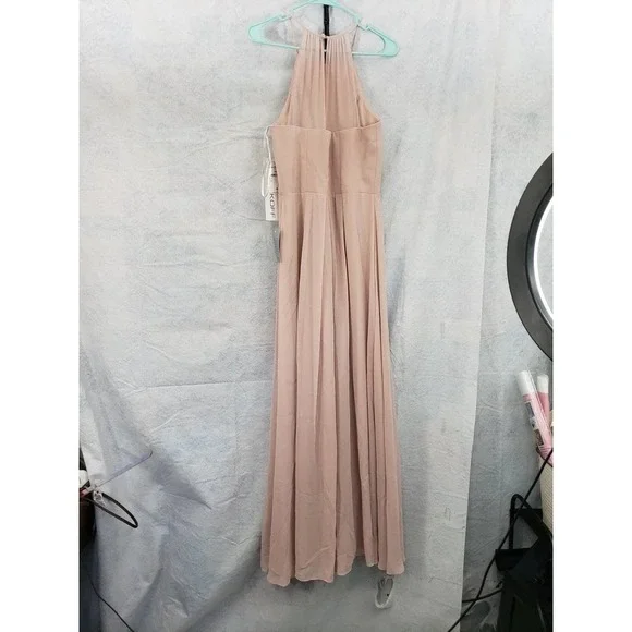 Levkoff (Nordstrom) blush pink 12 formal dress NWT floor length - Picture 3 of 6